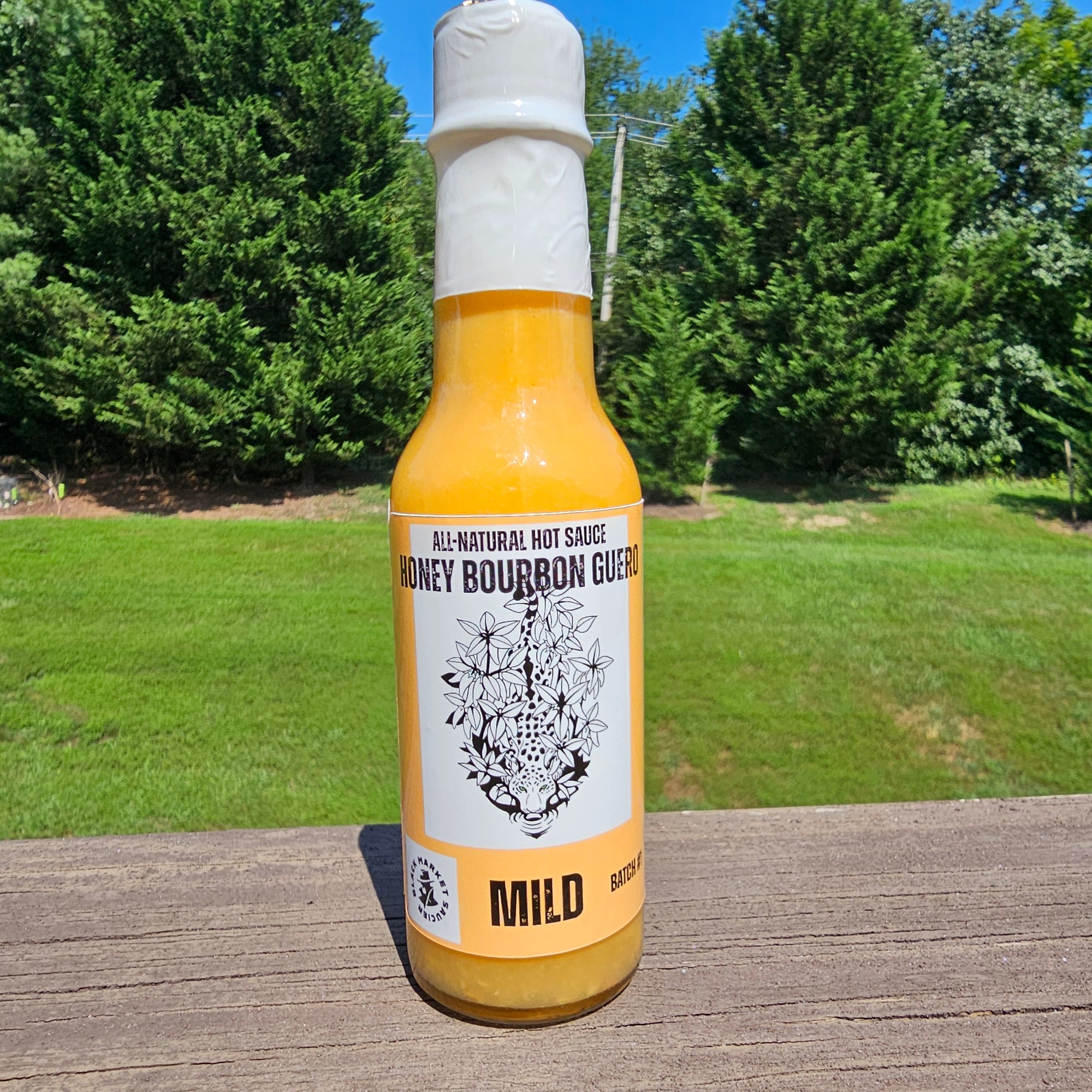Honey Bourbon Guero Pepper Hot Sauce