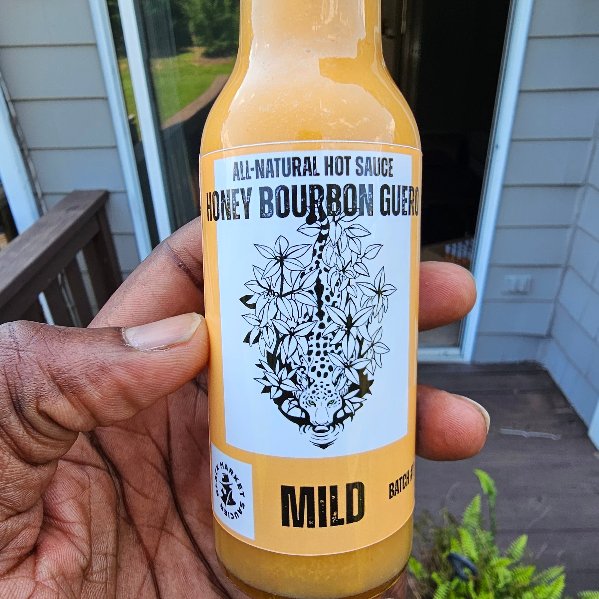 Honey Bourbon Guero Pepper Hot Sauce